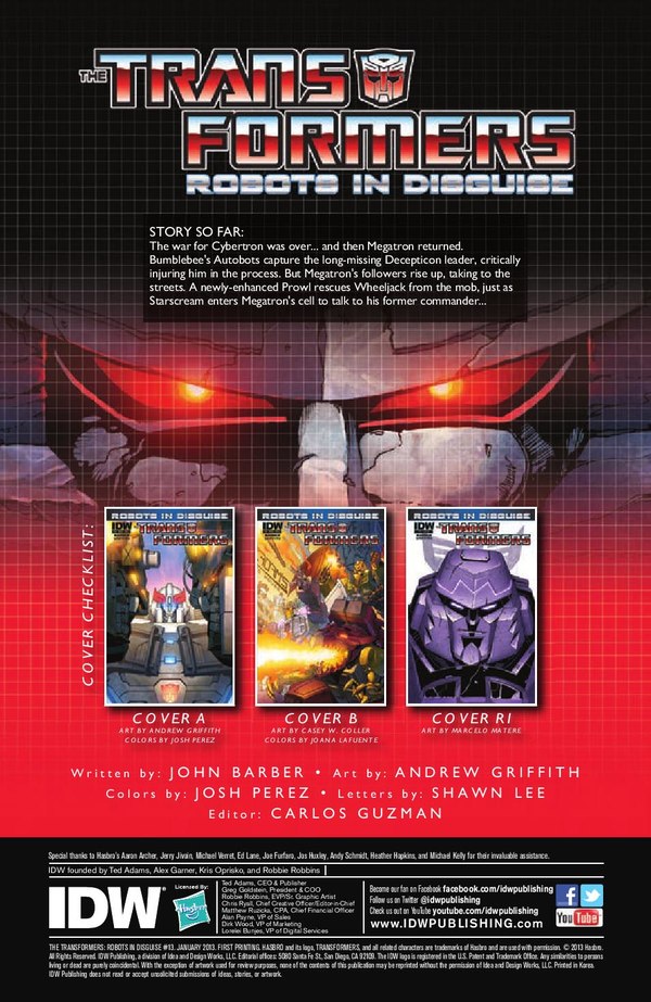 Transformers Robots In Disguise Ongoing Issue 13 Comic Book Preview Image  (2 of 8)